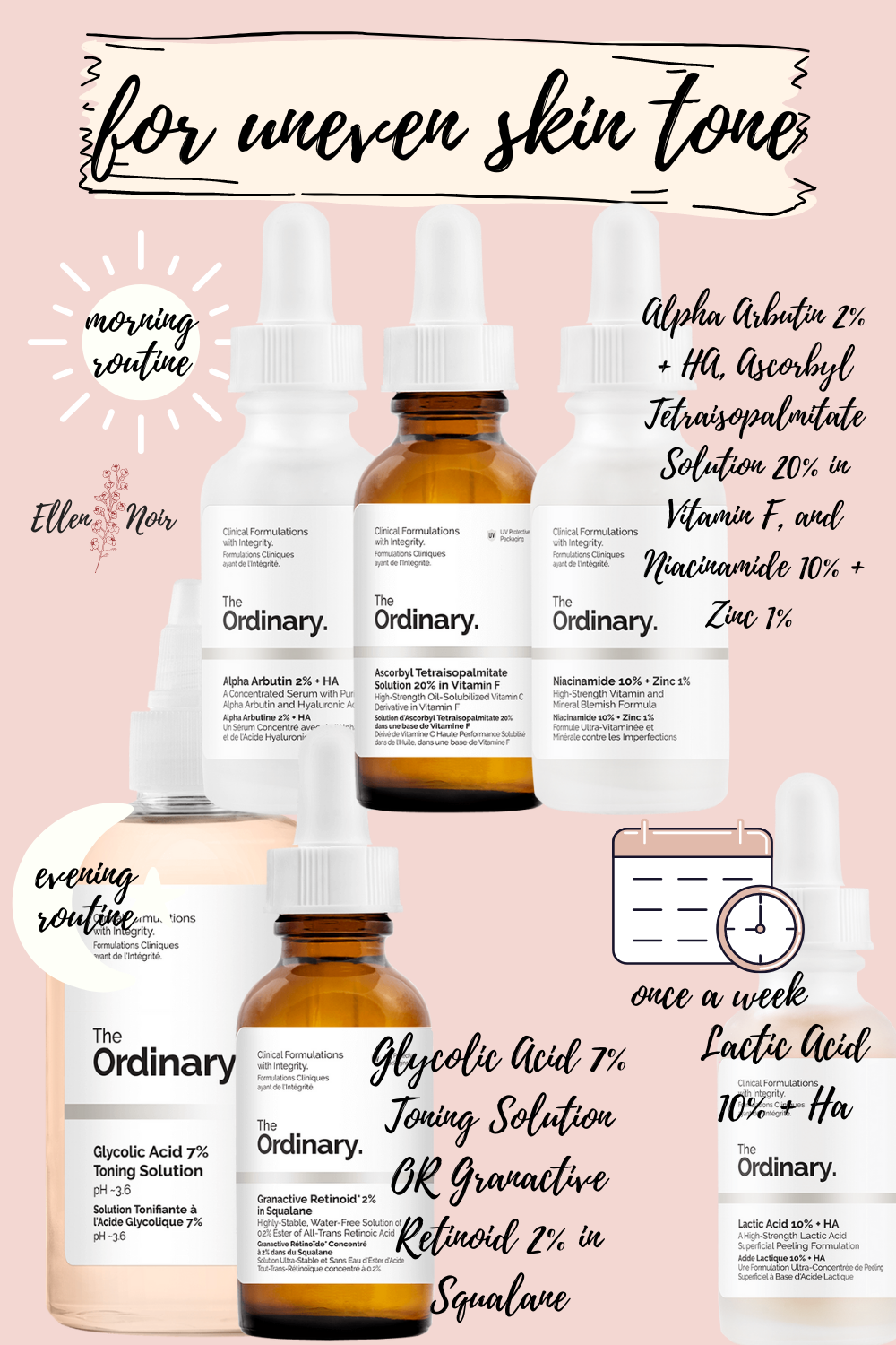 The Ordinary Products for Uneven Skin Tone