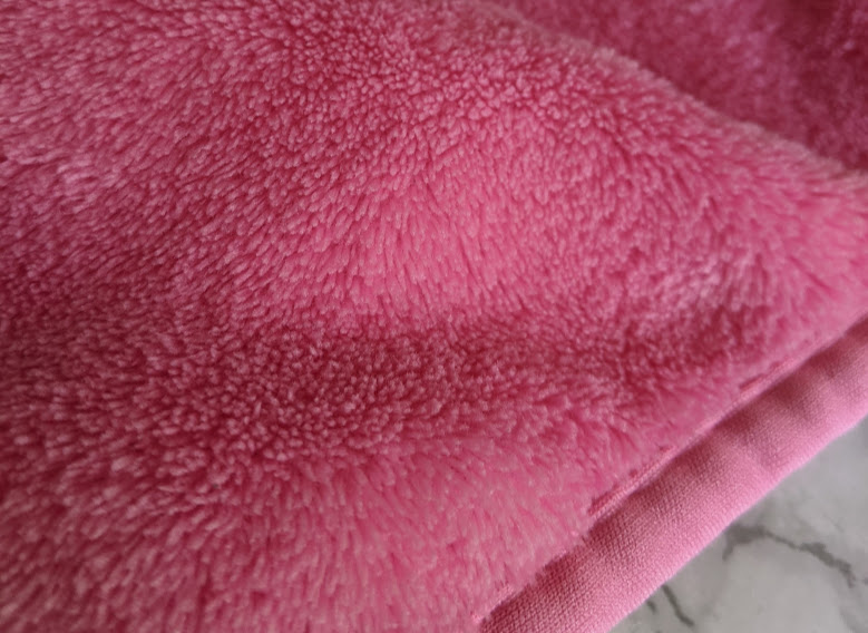 pink makeup remover cloth