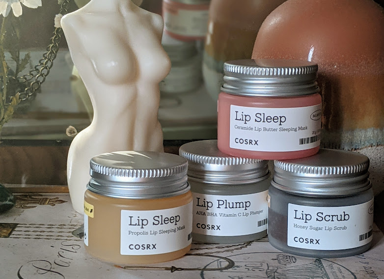 COSRX Lip Scrub, Lip Plump and Lip Sleeping Masks
