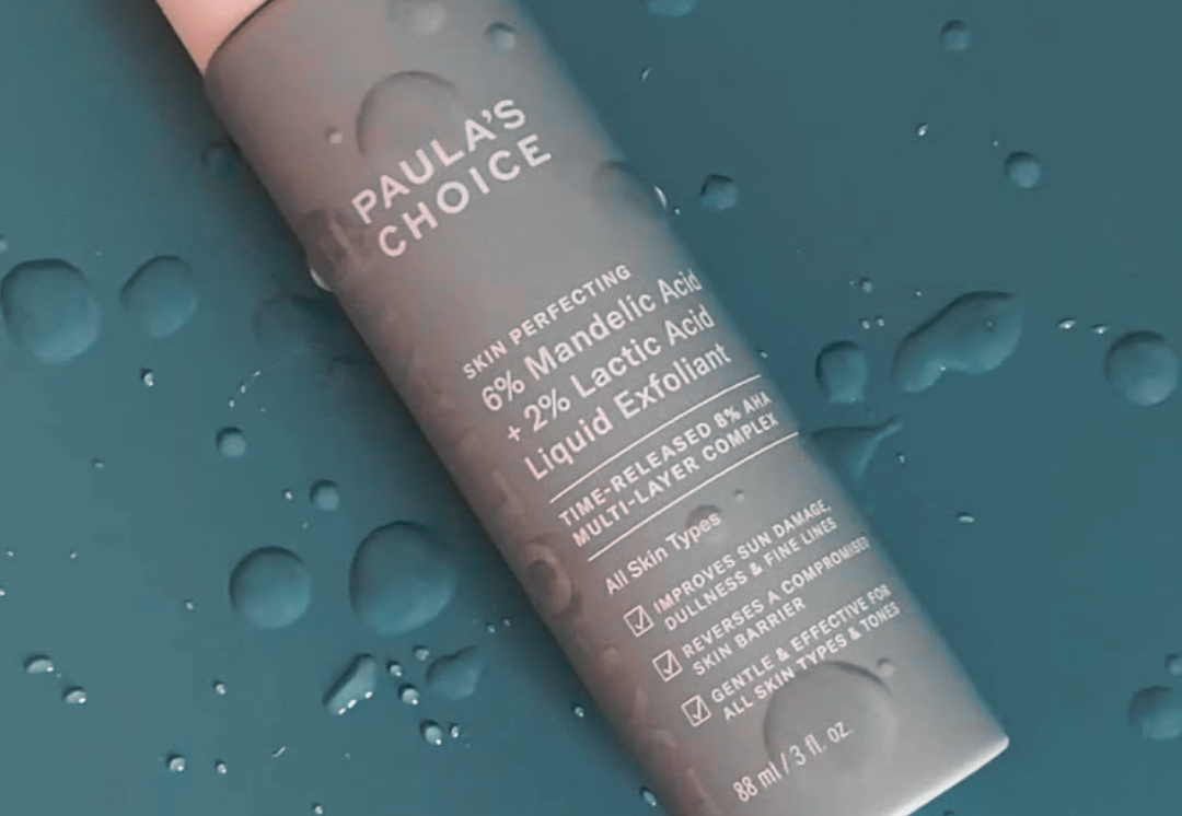 Paula’s Choice Skin Perfecting 6% Mandelic + 2% Lactic Acid AHA Liquid Exfoliant Review 