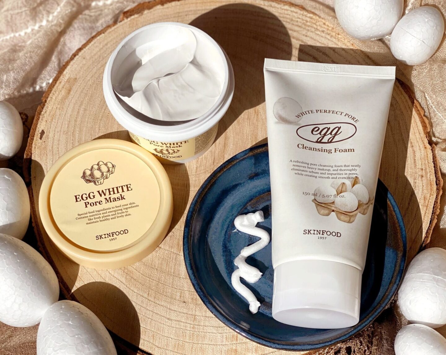 Skinfood Egg White Perfect Pore Cleansing Foam & Mask Review