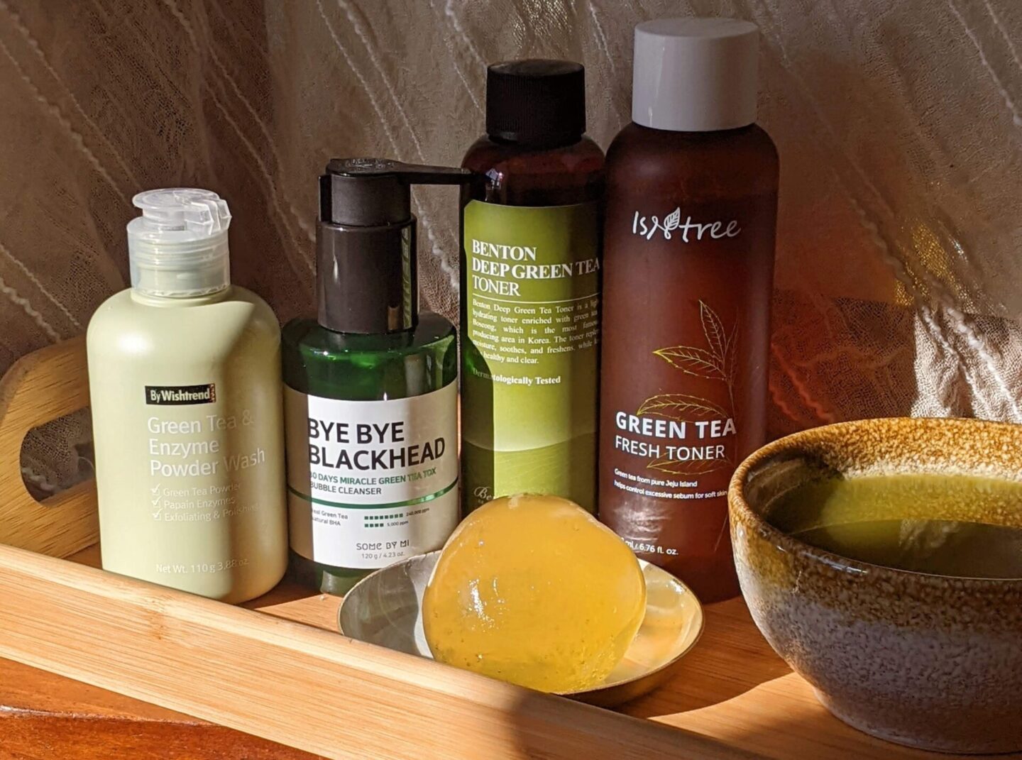 green tea skincare