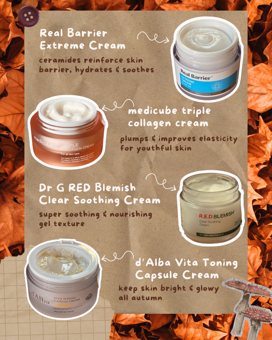 face creams for autumn
